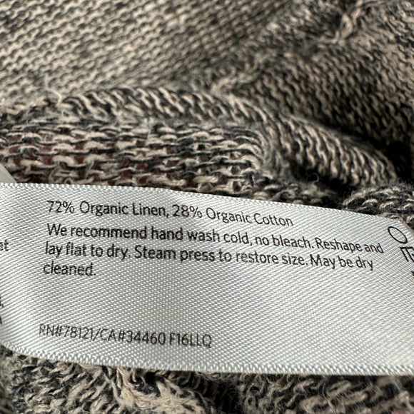 Eileen Fisher Linen Cardigan Sweater Size Small in Grey - Picture 4 of 4